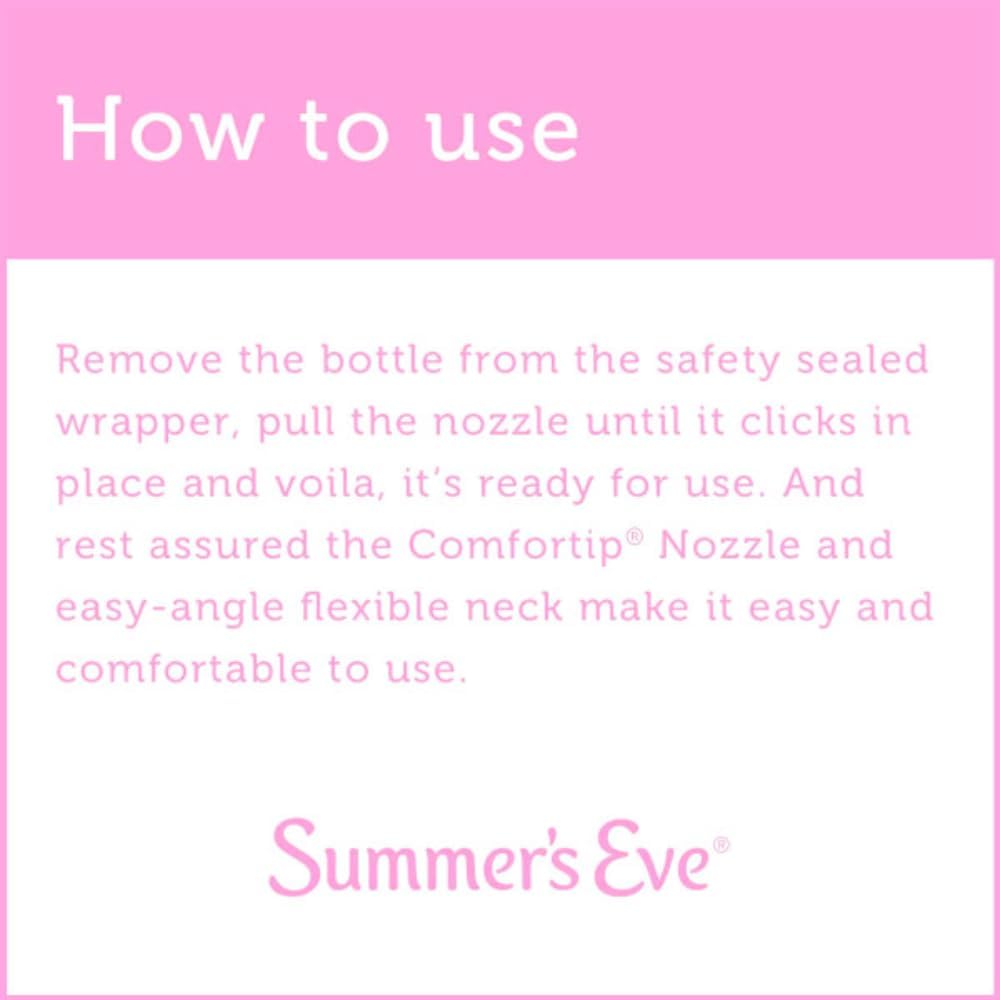 Summer's Eve Island Splash Douche angled neck for comfortable application