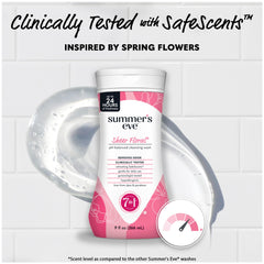 Summer's Eve Sheer Floral rich lather for gentle cleansing