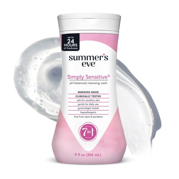 Morning routine scene with Simply Sensitive wash for fresh start.