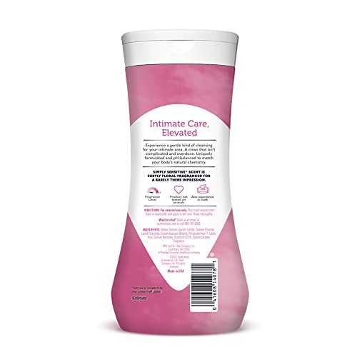 Summer's Eve Simply Sensitive 3-pack packaging for convenient daily care at home