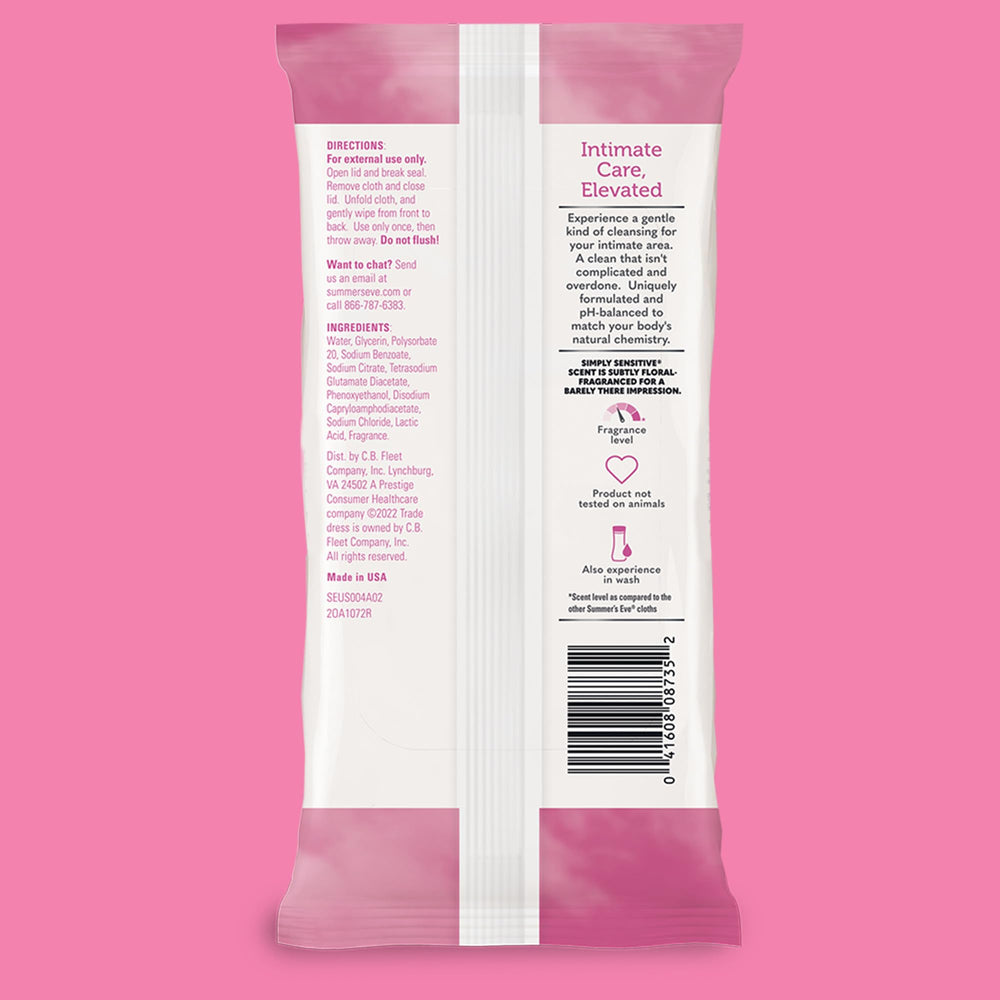 32-count 4-pack from Summer's Eve for reliable daily care.