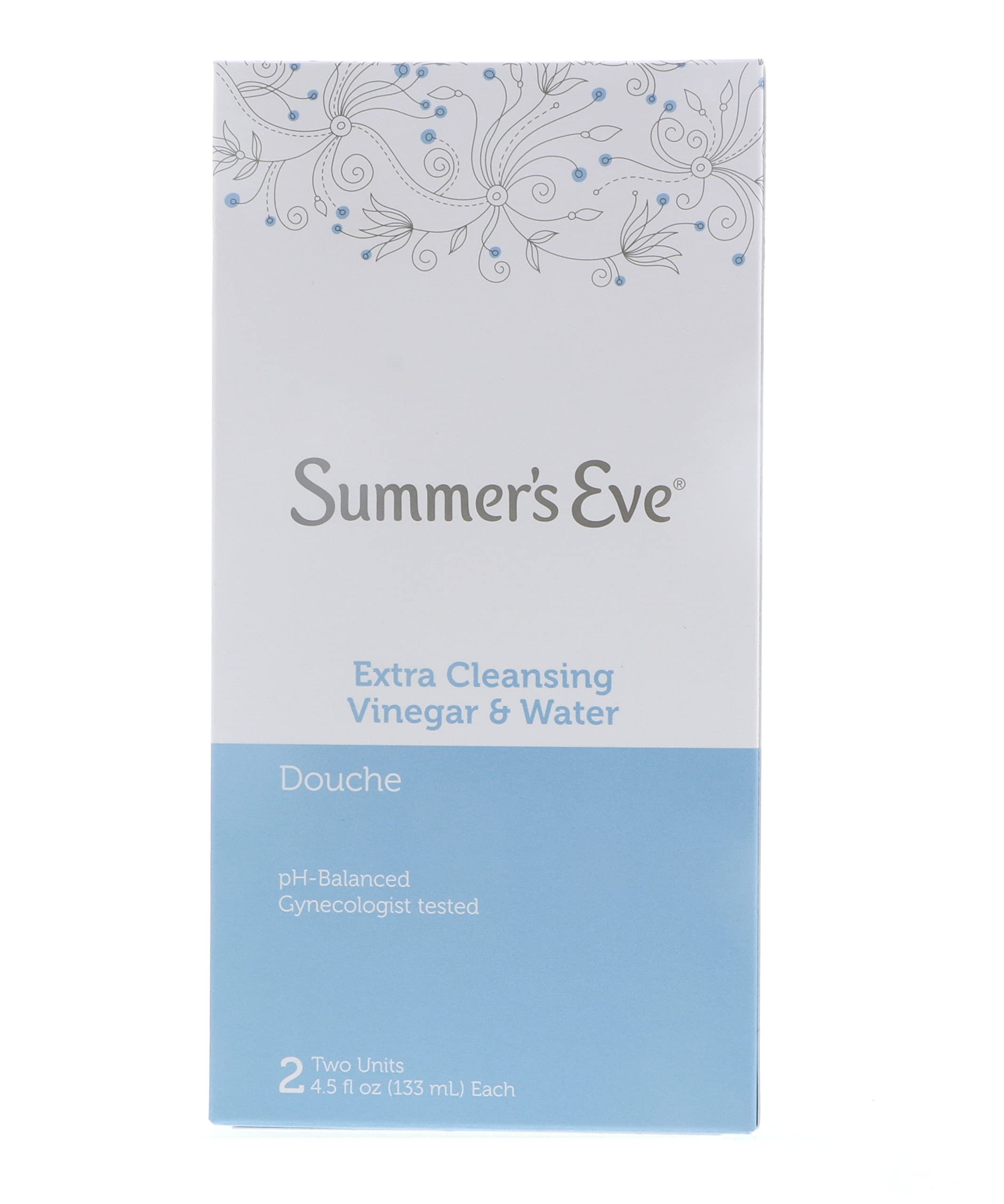 Summer's Eve X Cleansing Twin 9oz bottle front view showing easy-hold design for daily cleansing