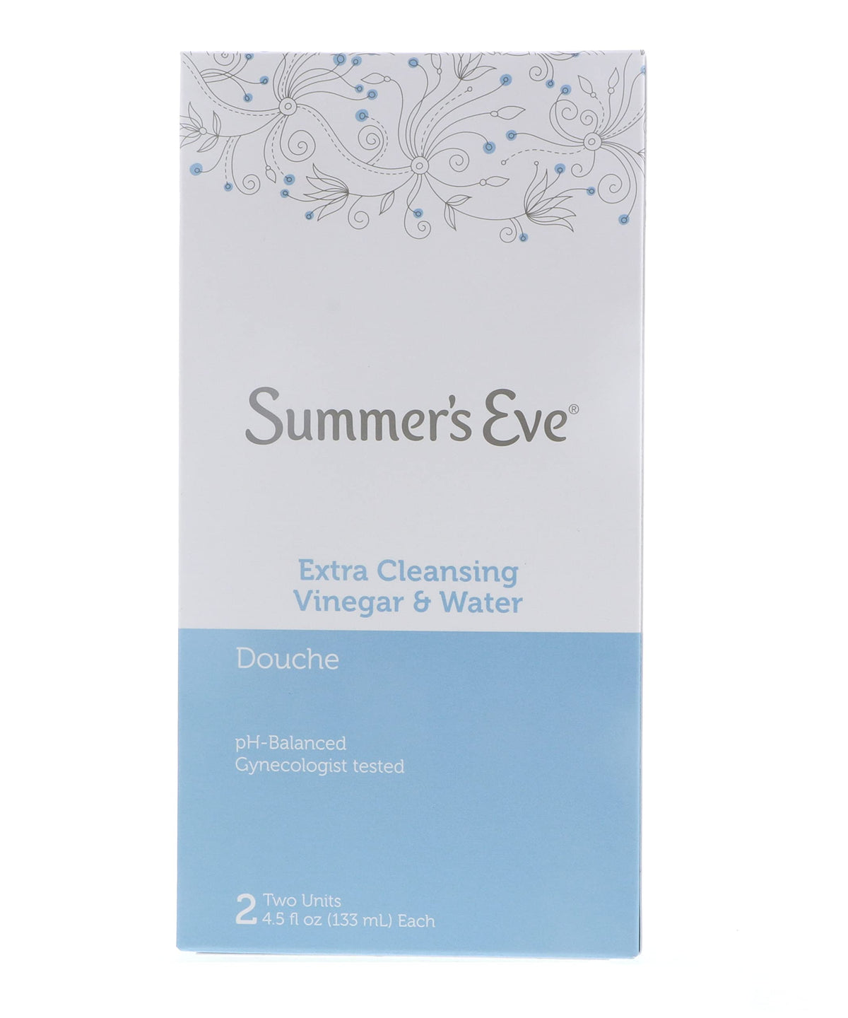Summer's Eve X Cleansing Twin 9oz bottle front view showing easy-hold design for daily cleansing