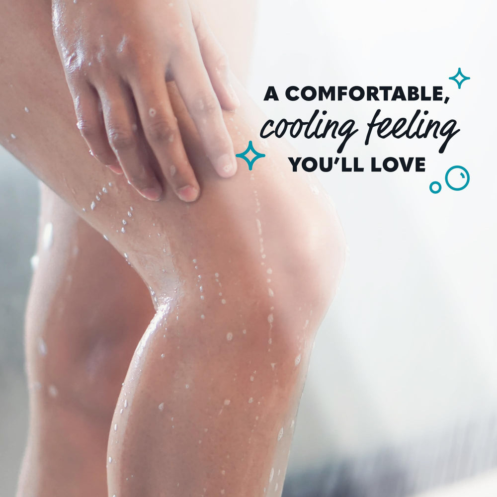 Summer's Eve eucalyptus oil cue emphasizes a clean, refreshing aroma.