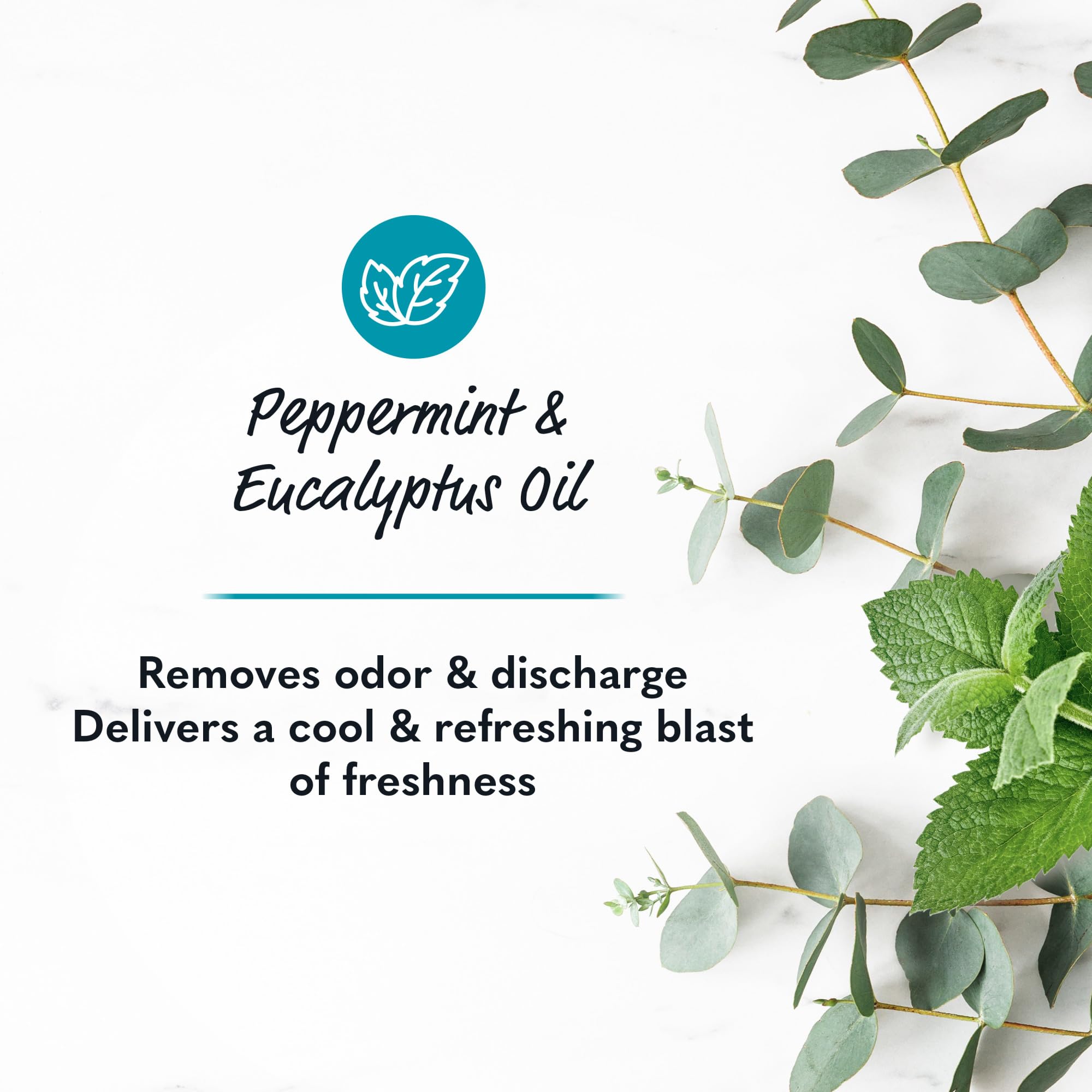Summer's Eve Perimenopause Cooling Wash foam lather on skin.