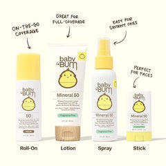 Pack of two Sun Bum Baby Bum mineral sunscreen sticks for travel