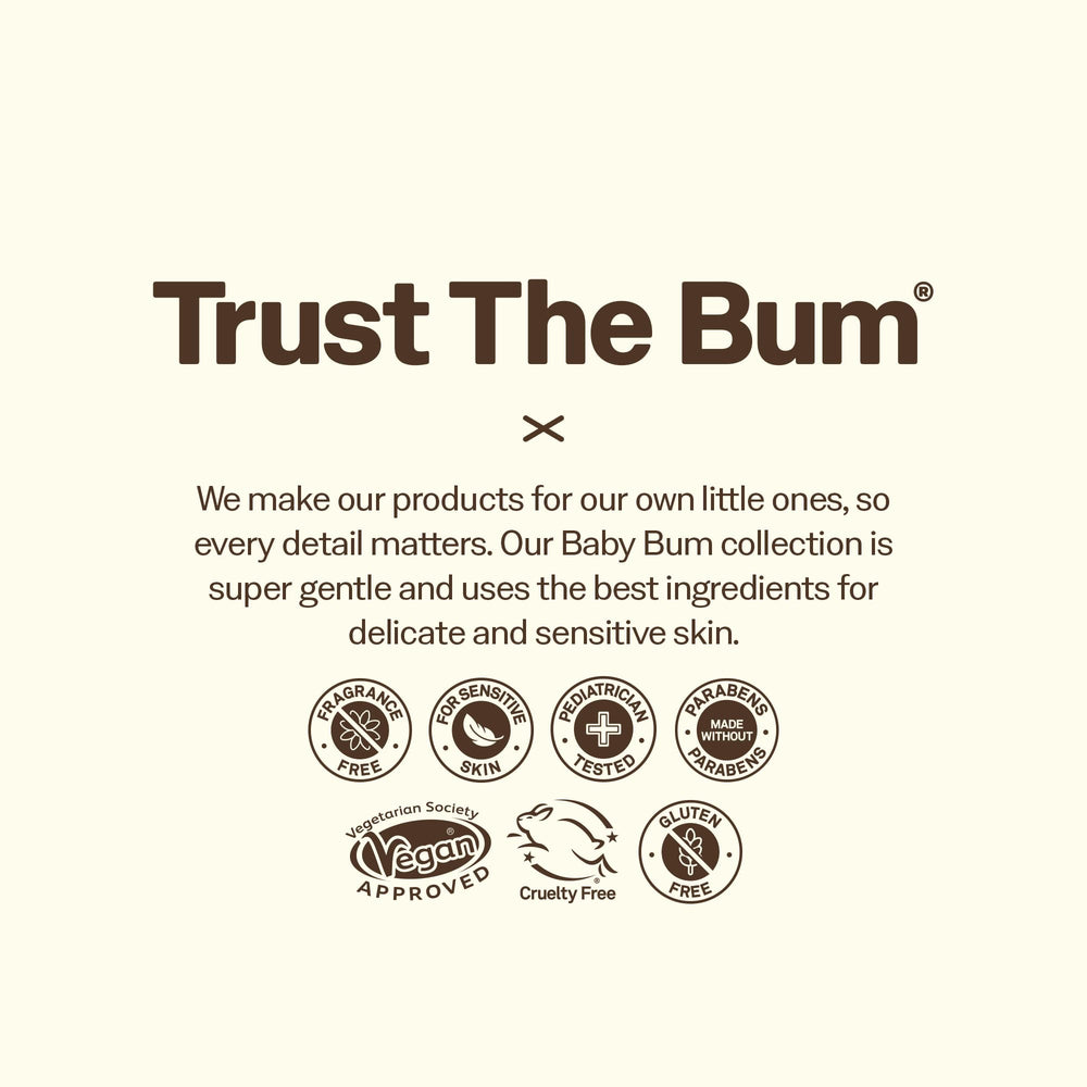 Sun Bum Baby Bum SPF 50 spray highlights natural zinc oxide for mineral protection.