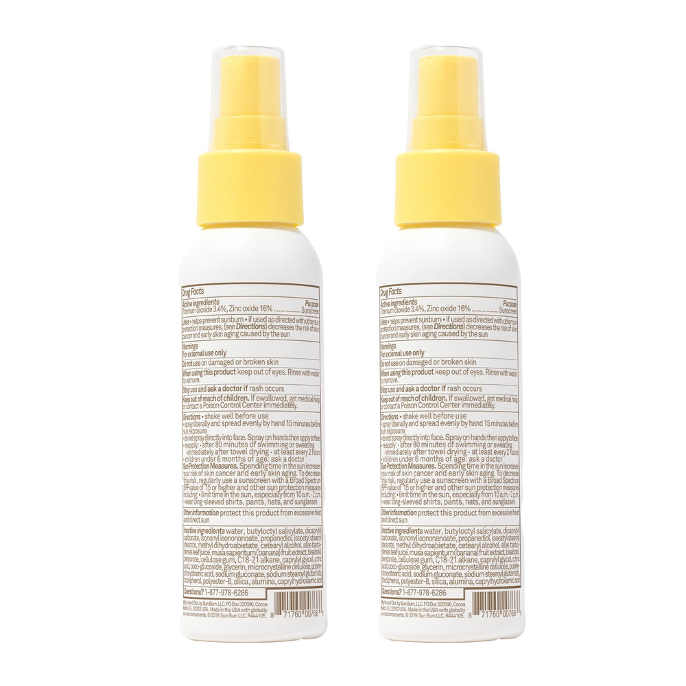 Sun Bum Baby Bum SPF 50 spray two-pack ideal for families on the go.
