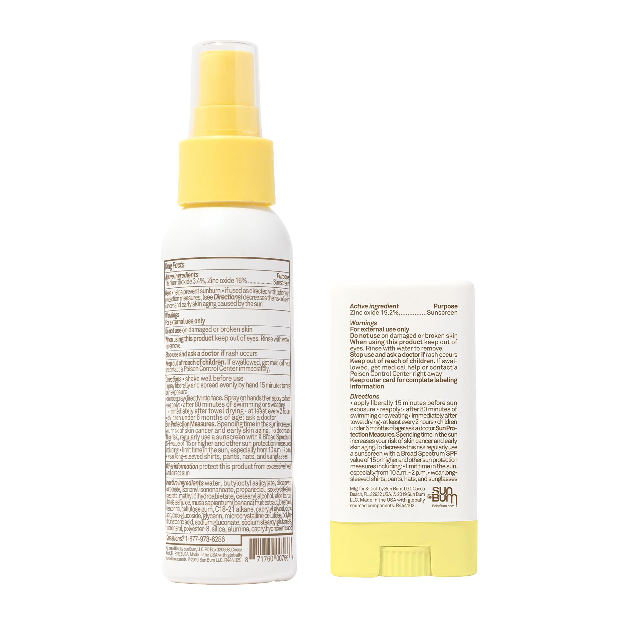 Sun Bum fragrance-free formula suitable for sensitive skin has broad protection.