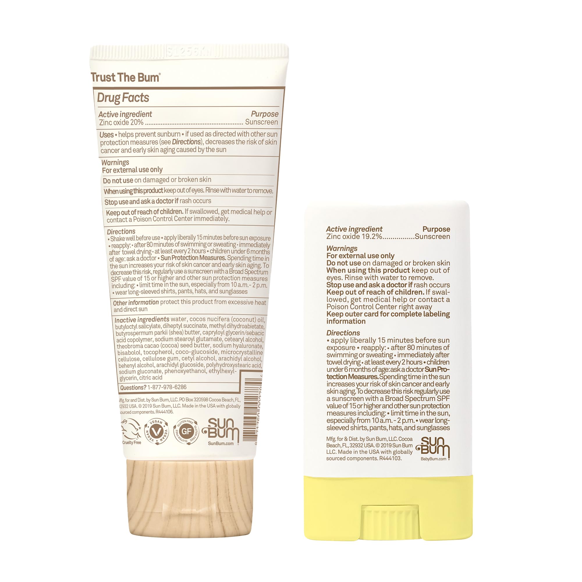 Sun Bum UV protection for face and body supports all-day coverage.