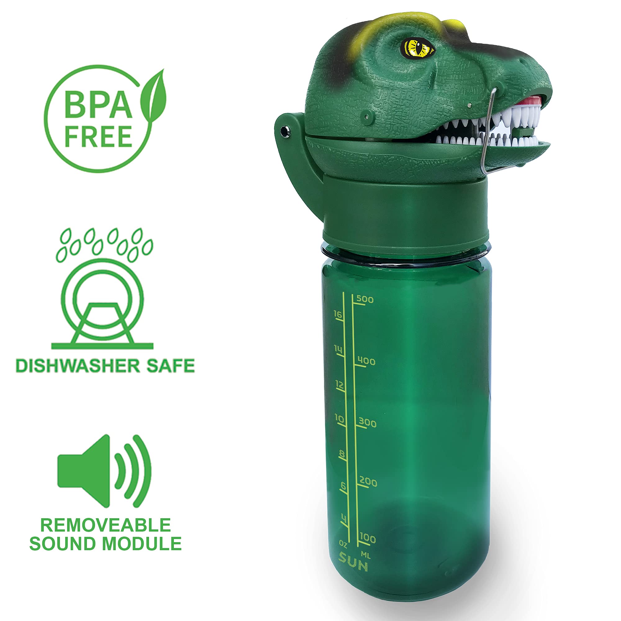 Sun Company RoarBottle 18oz Tritan material offers durable, lightweight hydration