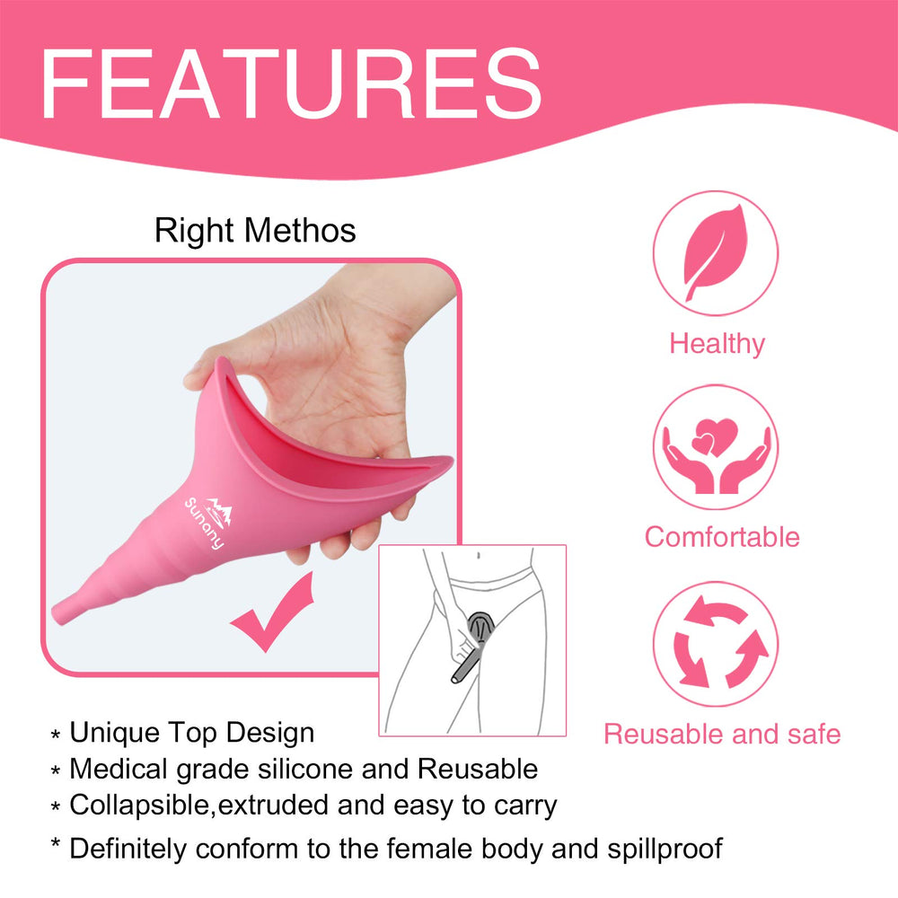 Sunany silicone design reduces splash-back for comfortable aiming