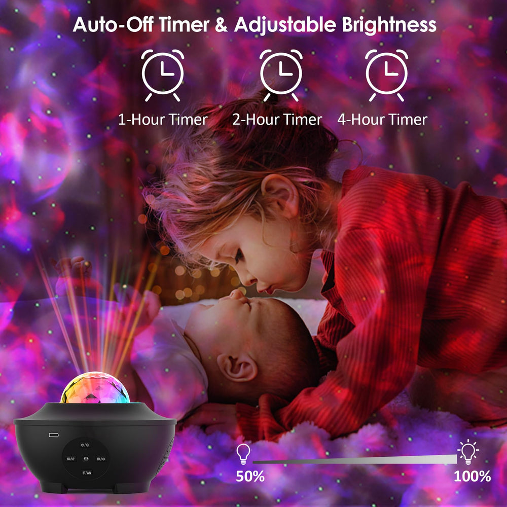 Sunbox Star Projector doubles as Bluetooth speaker with visuals.