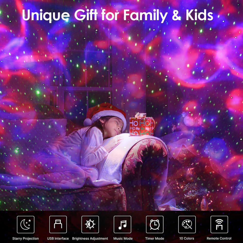 Sunbox Star Projector offers white noise to help focus or relax.