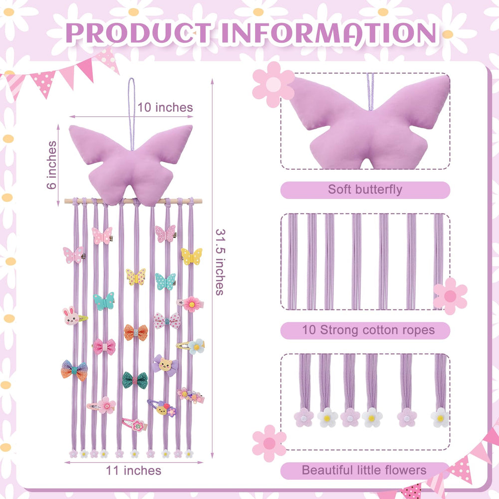 Suncalla bow organizer wall hanging saves desk space and displays favorites