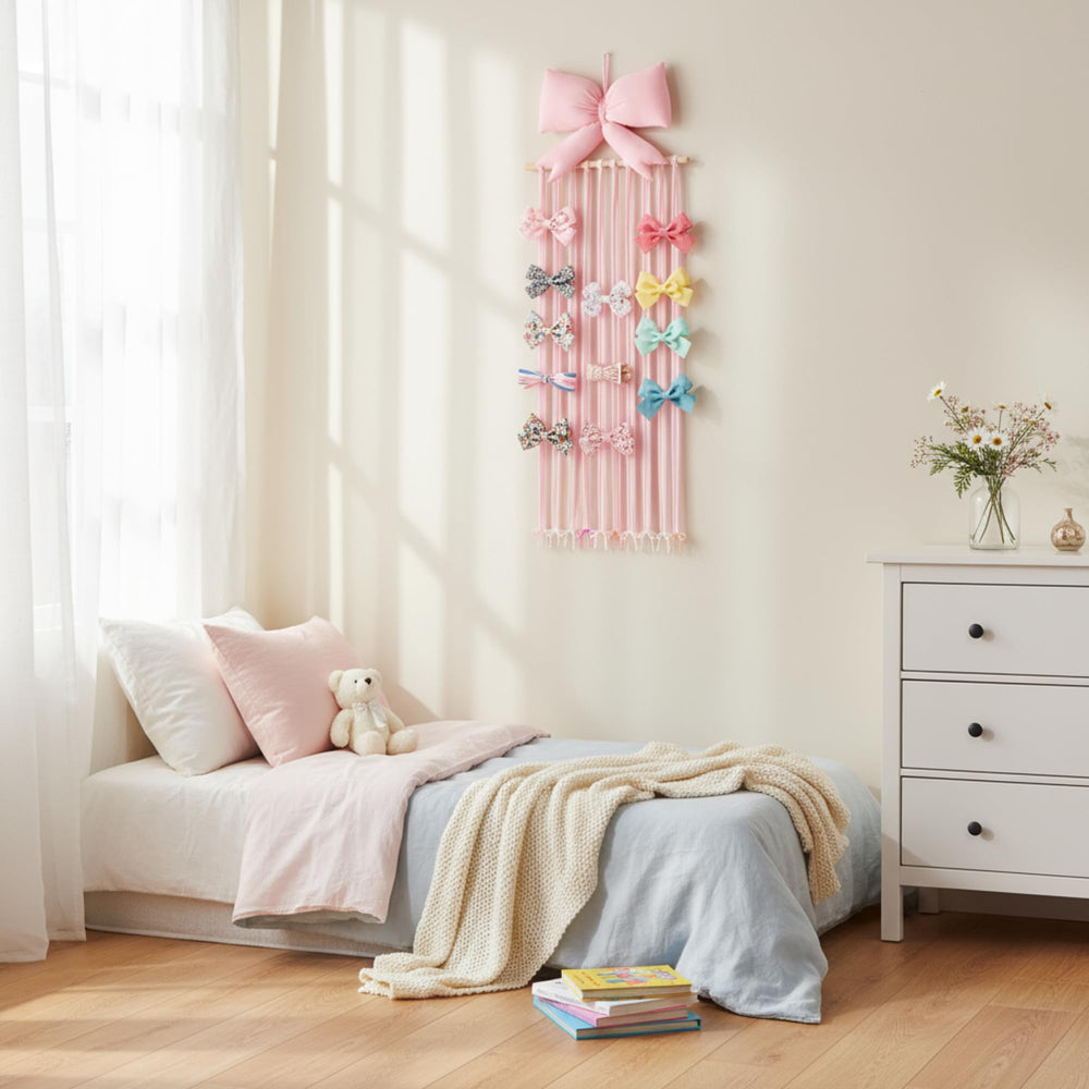 Suncalla ten cotton strips storage helps separate different hair accessories.