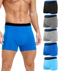SUNCHIRI men's incontinence underwear—cotton boxer briefs, multicolor01—all-day comfort and protection.