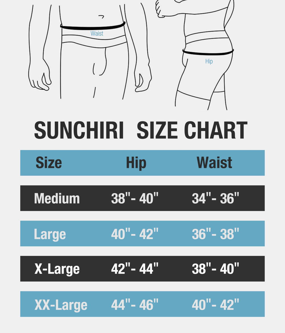 SUNCHIRI model wearing underwear demonstrates real-life fit and silhouette.