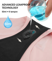 SUNCHIRI washable-reusable underwear for women is machine washable for long-lasting use.