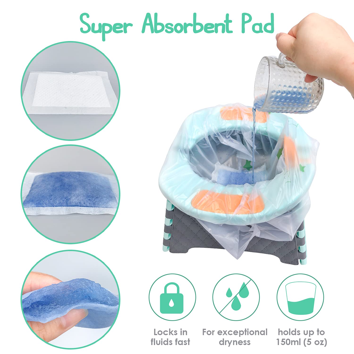 Sundee liner emphasizes easy disposal and mess reduction