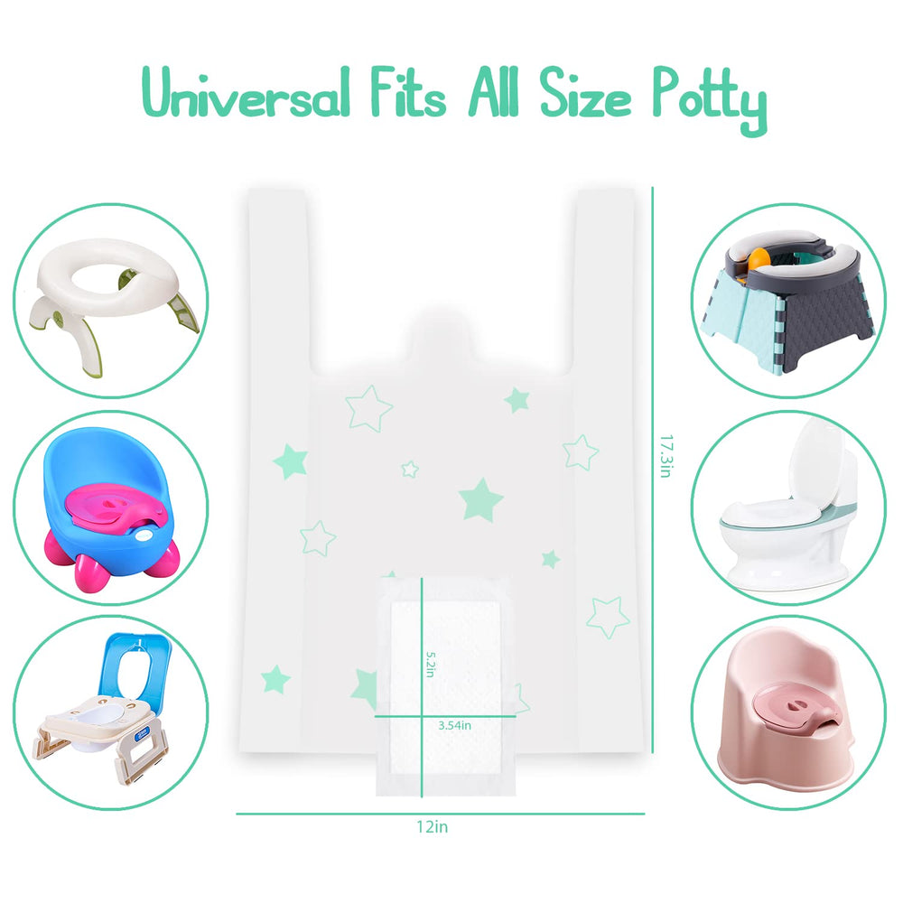 Sundee potty liner with durable-PE material highlighting leak resistance