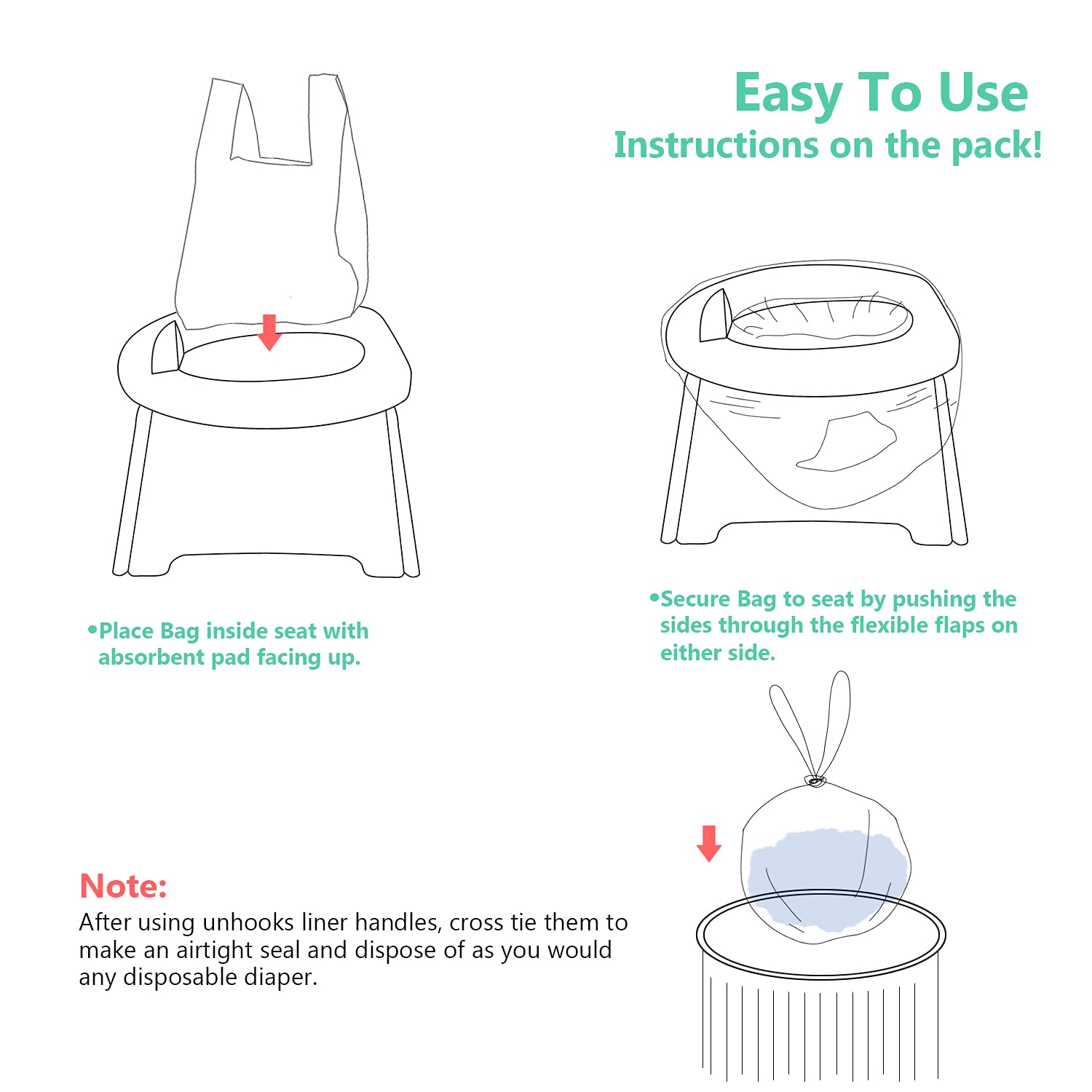 Sundee potty liner hygiene-solution demonstrates hands-off hygiene