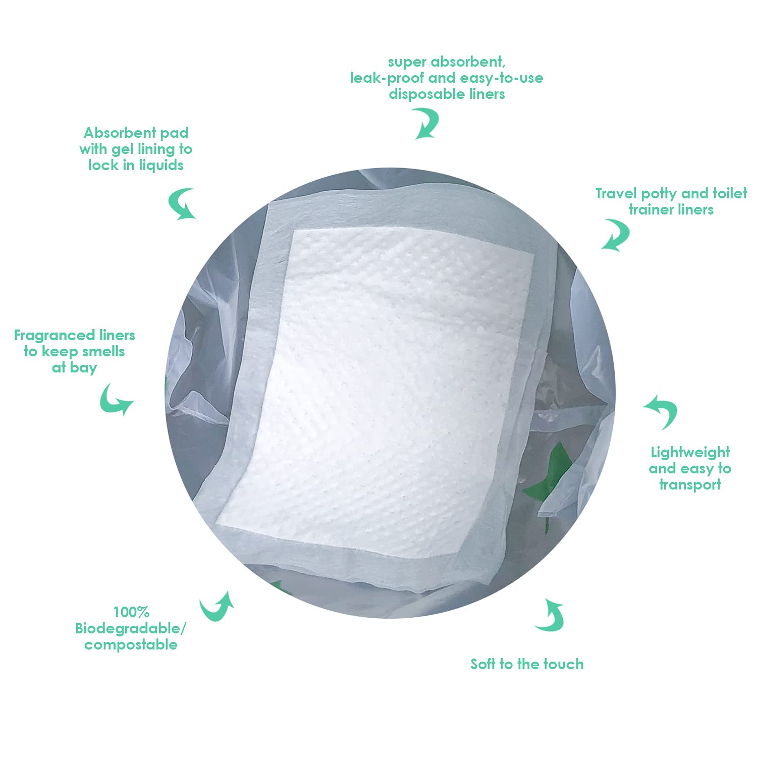 Sundee portable liner design for on-the-go travel use