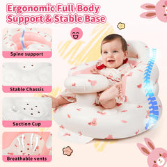 SUNFATT sit-me-up baby seat supports upright learning