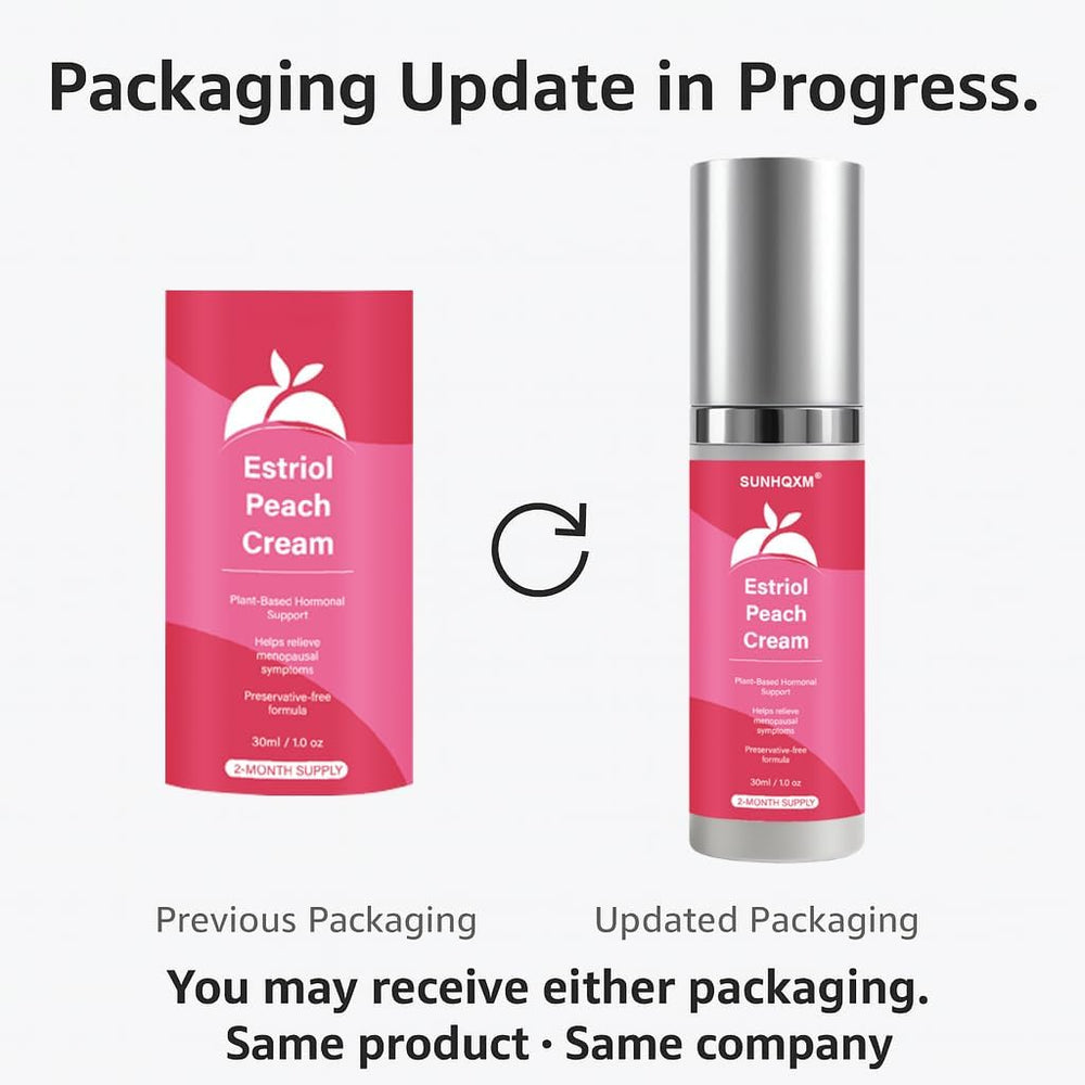SUNHQXM Estriol Cream packaging showing unscented moisturizing formula.