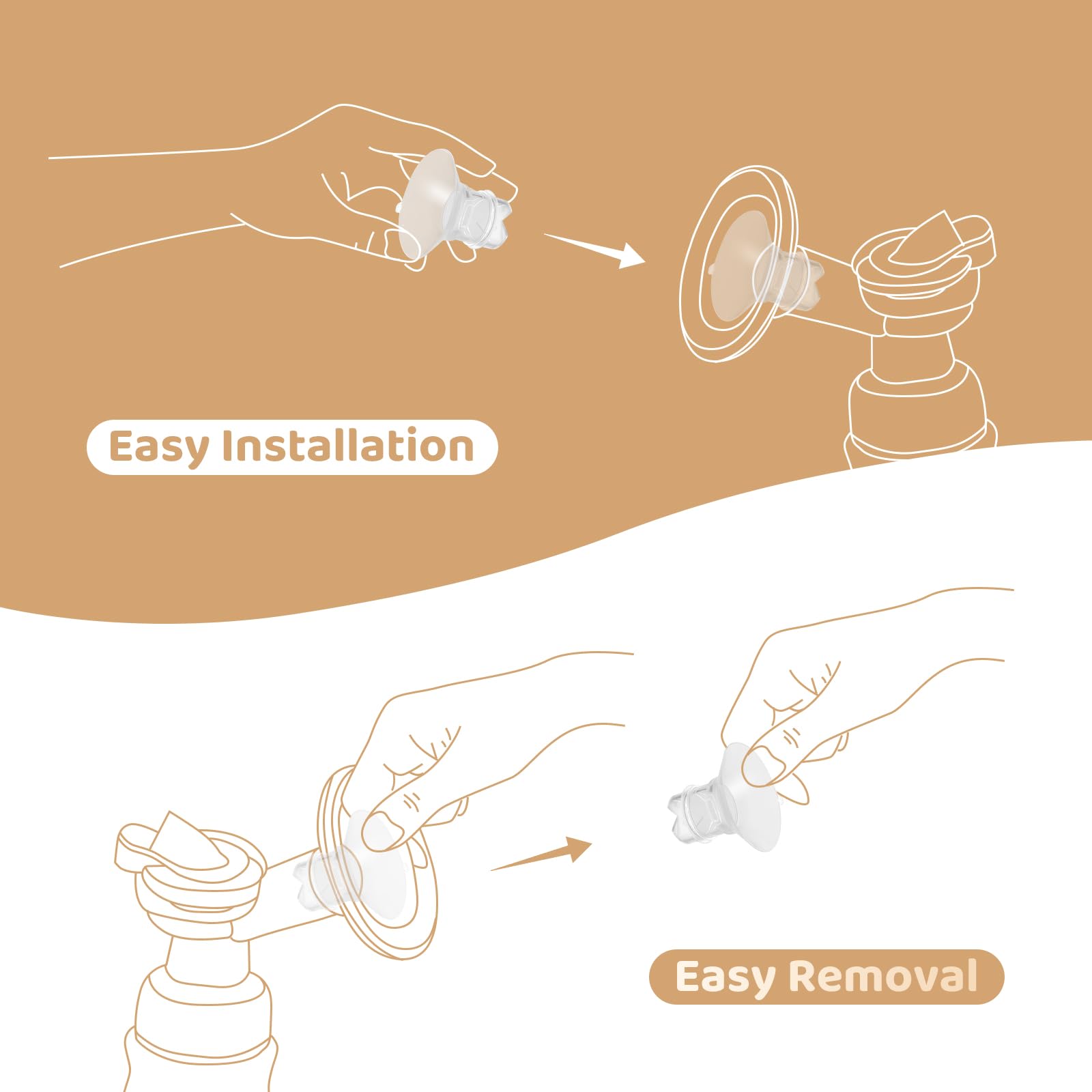 Suniceme four-pack 19mm inserts for easy replacement.
