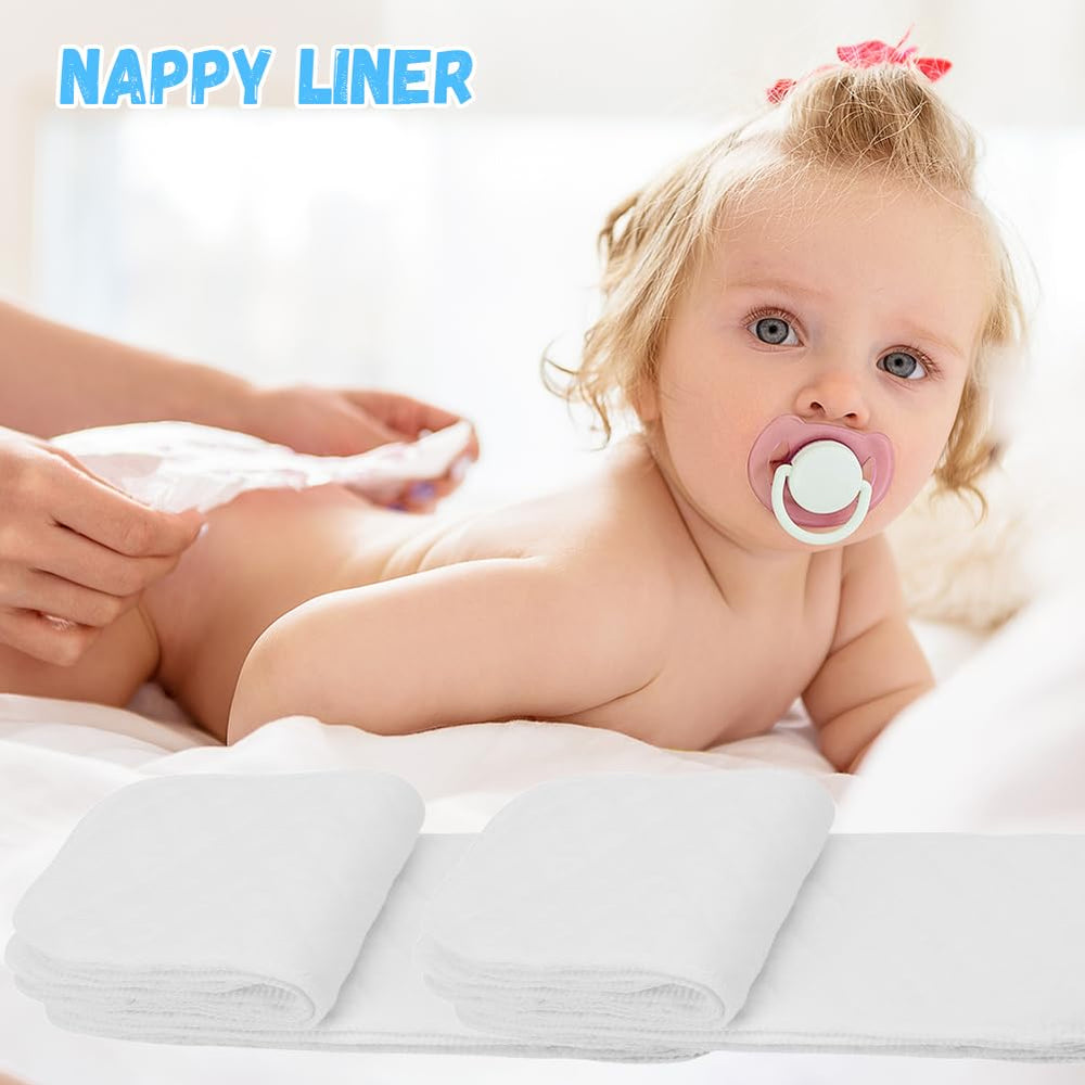 Sunicon absorbent multi-layer diaper insert helps stay dry between changes.
