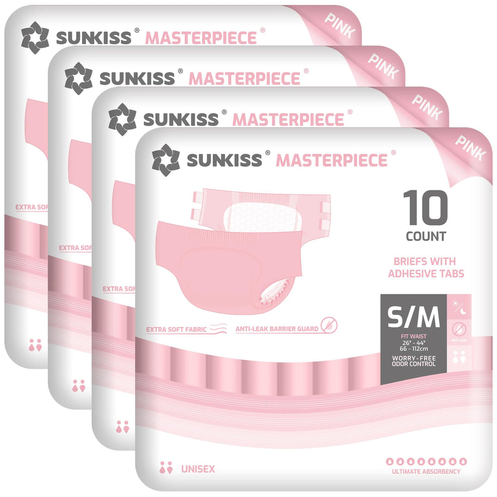 SUNKISS Masterpiece heavy-absorbency core provides reliable protection for adults.