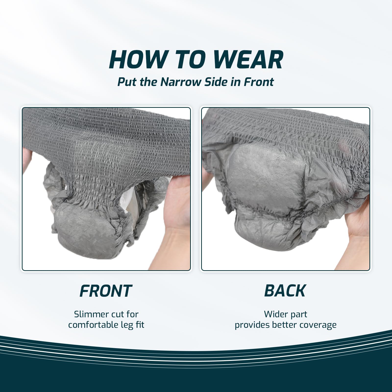 SUNKISS soft, breathable material reduces friction for sensitive skin.