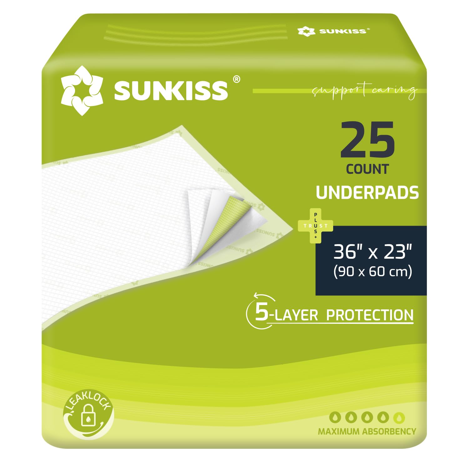 SUNKISS TrustPlus packaging image showing ready-to-use protection against leaks.