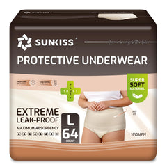 SUNKISS Women Incontinence Underwear with daytime disposable panties offering discreet daily protection