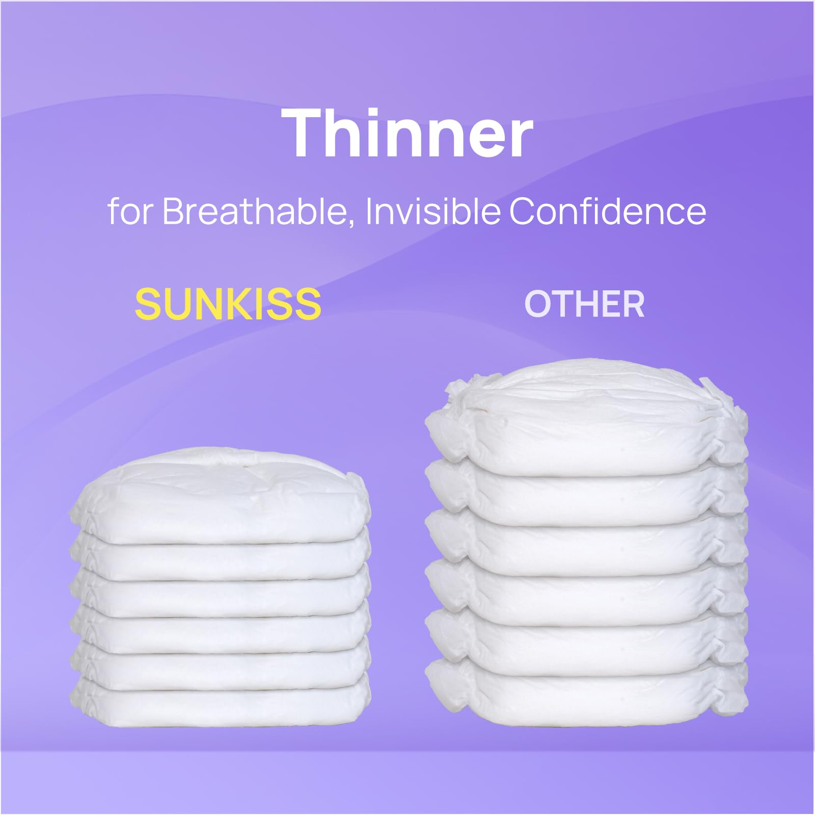 SUNKISS women's fit design supports leaks with comfort.