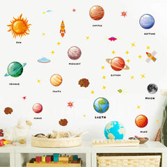SUNKOO Planets space rocket doodle adds playful imagination.