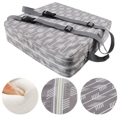 Sunmall booster seat with adjustable straps securely fastens to chair