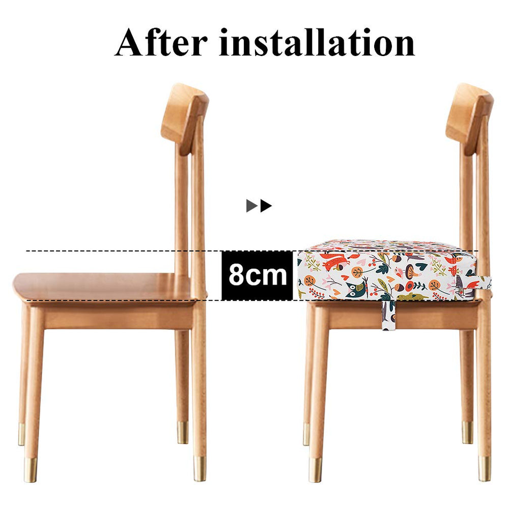 SUNMALL booster seat fits most chairs for family dining.