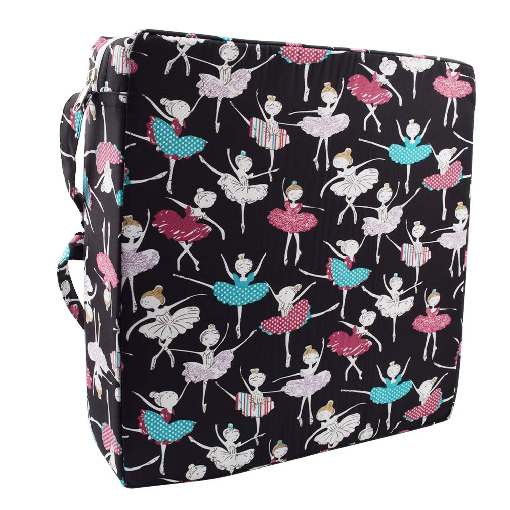 Sunmall Dance Girl booster seat front view, secure fit for family meals.