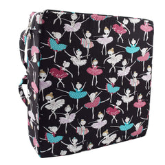 Sunmall Dance Girl booster seat front view, secure fit for family meals.