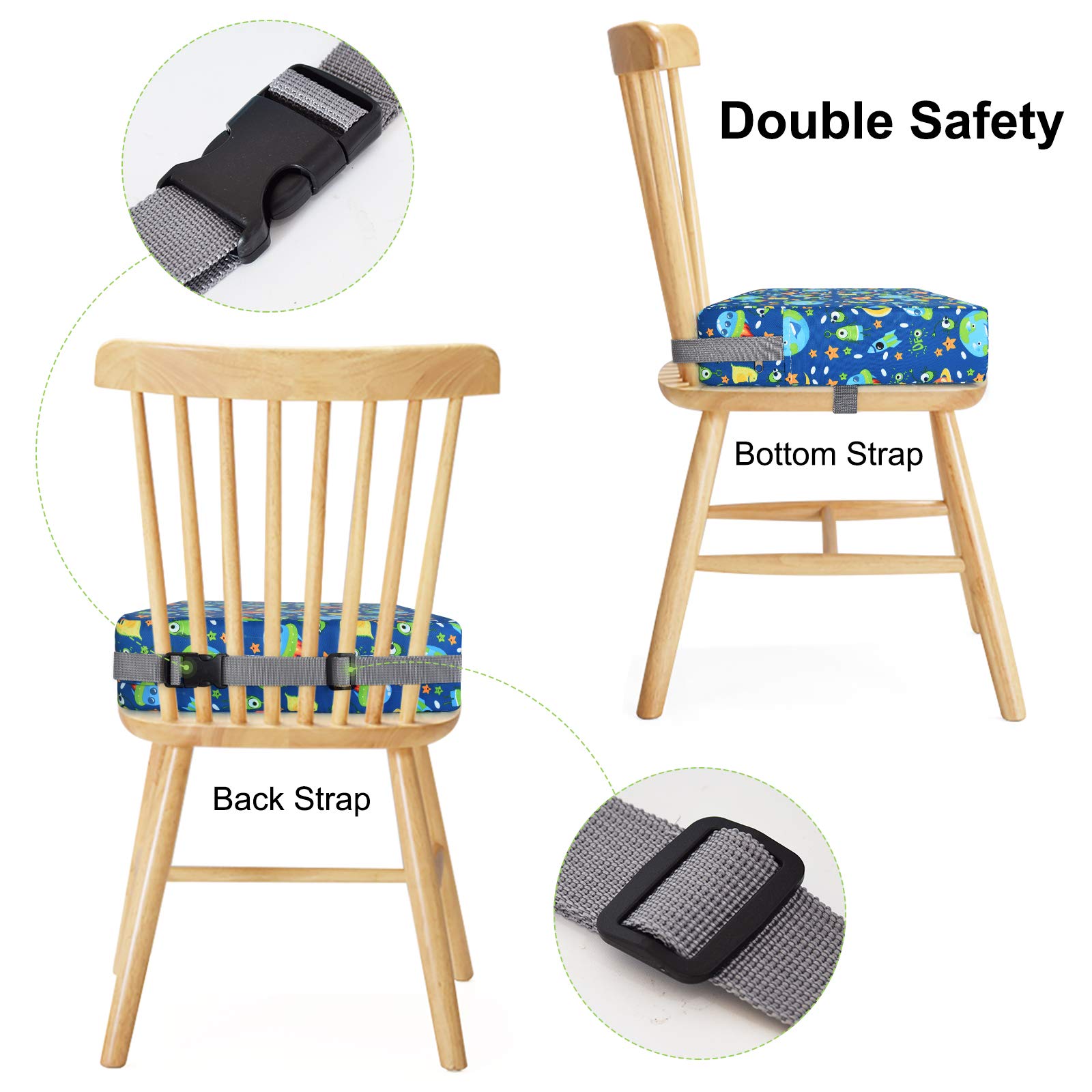 Sunmall lightweight portable booster pad ideal for travel and dining out