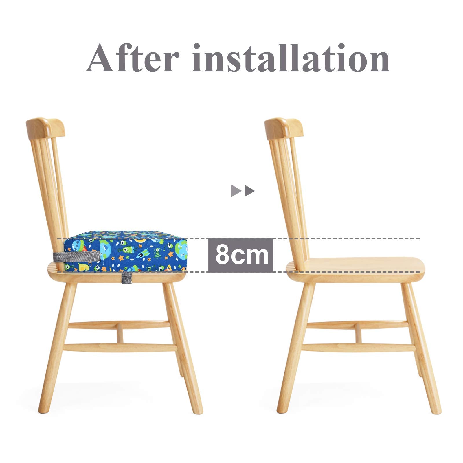 Sunmall non-slip two-strap design anchors under the chair securely