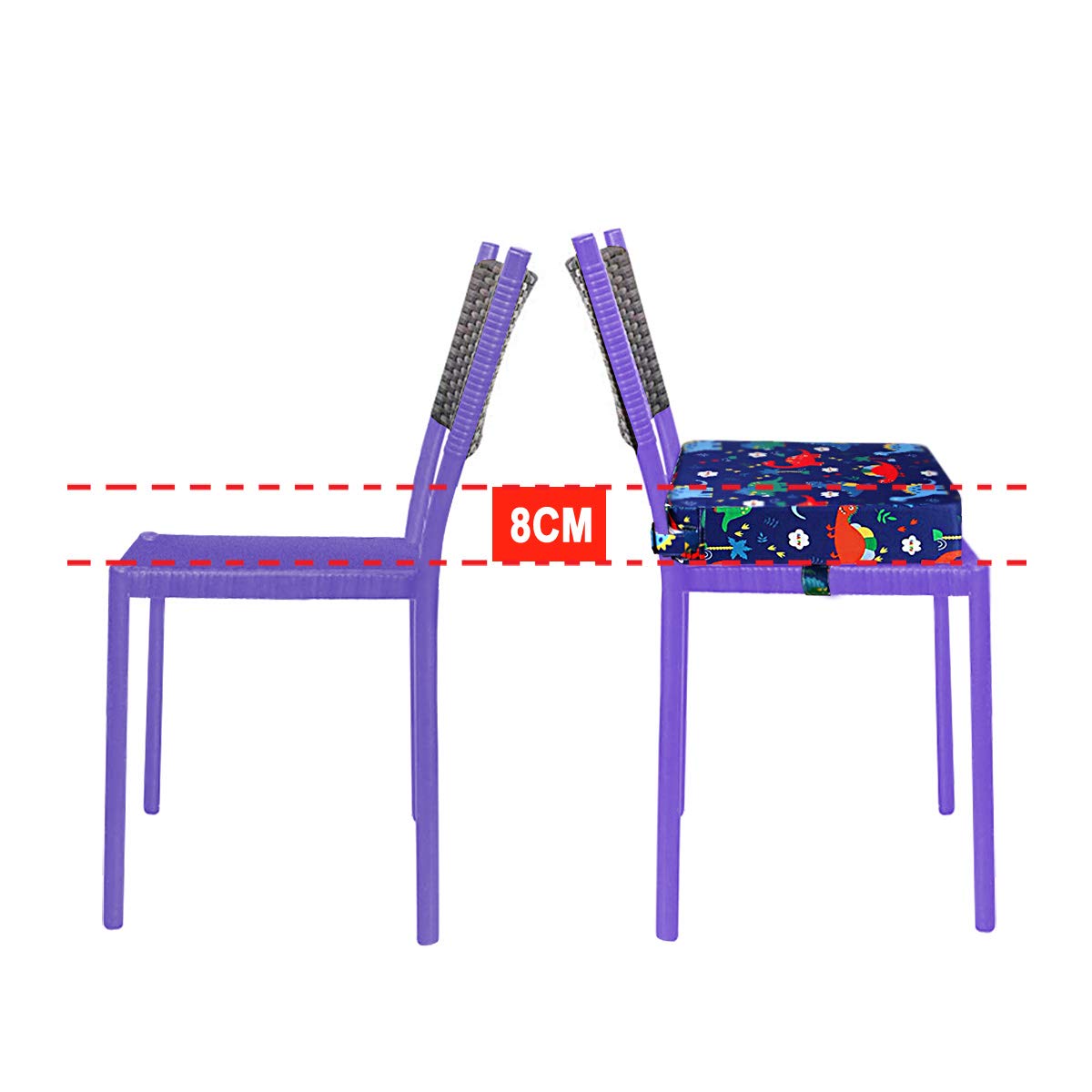 SUNMALL highchair booster at the table, helping toddlers join family meals