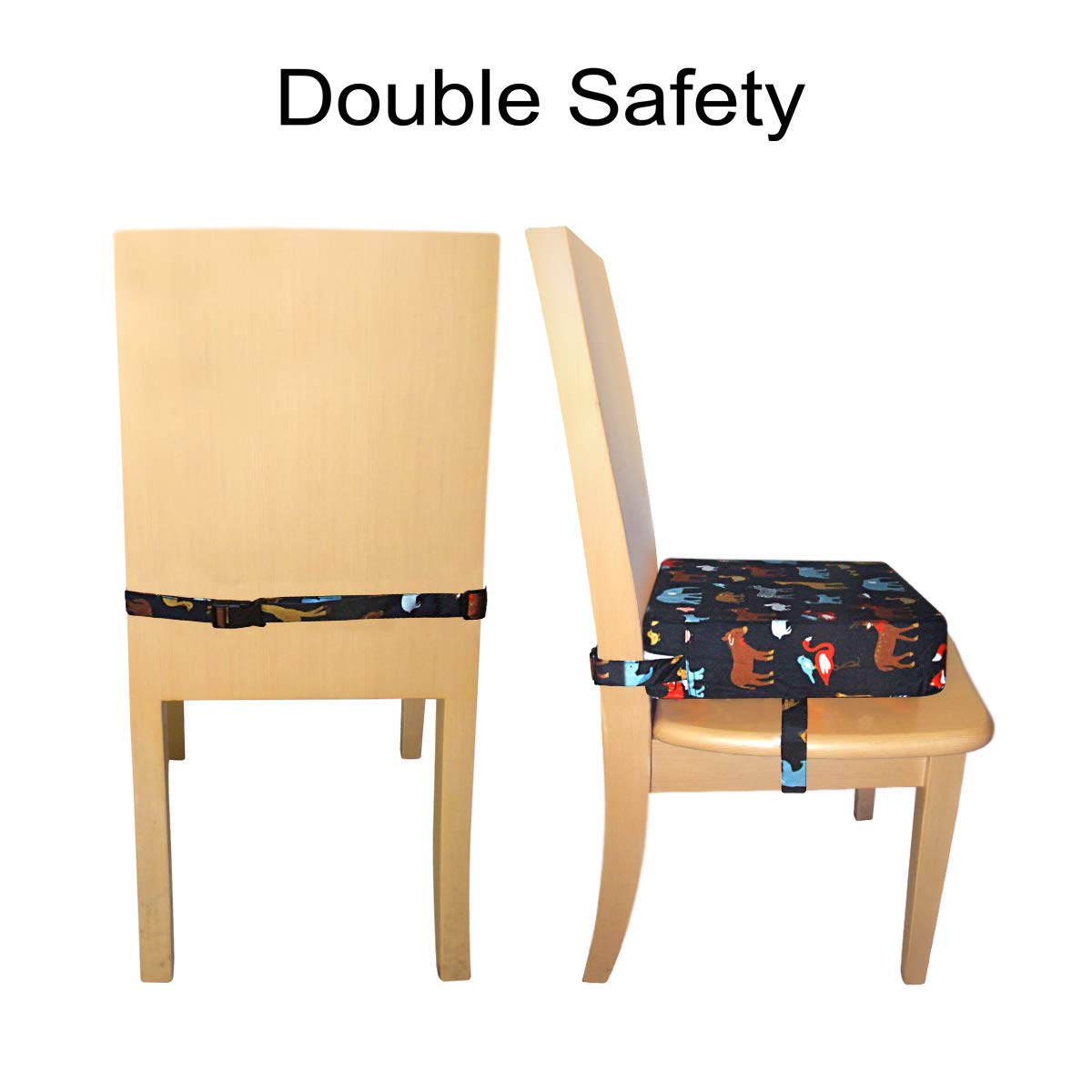 Sunmall fits most chairs and supports toddlers during meals and play