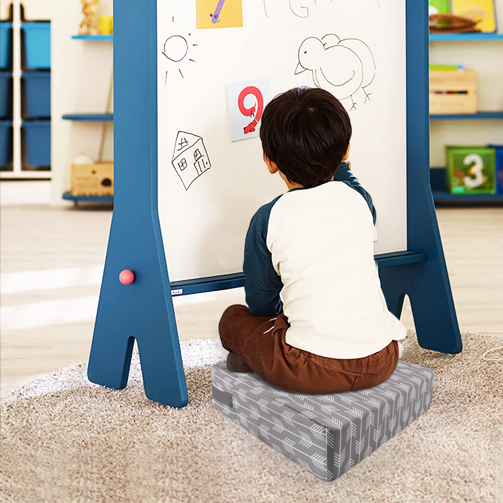 Sunmall multi-use floor seat mat for dining, play, or lounging