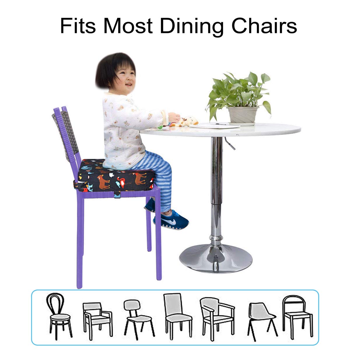 Sunmall under-chair safety clips prevent slipping during family dining