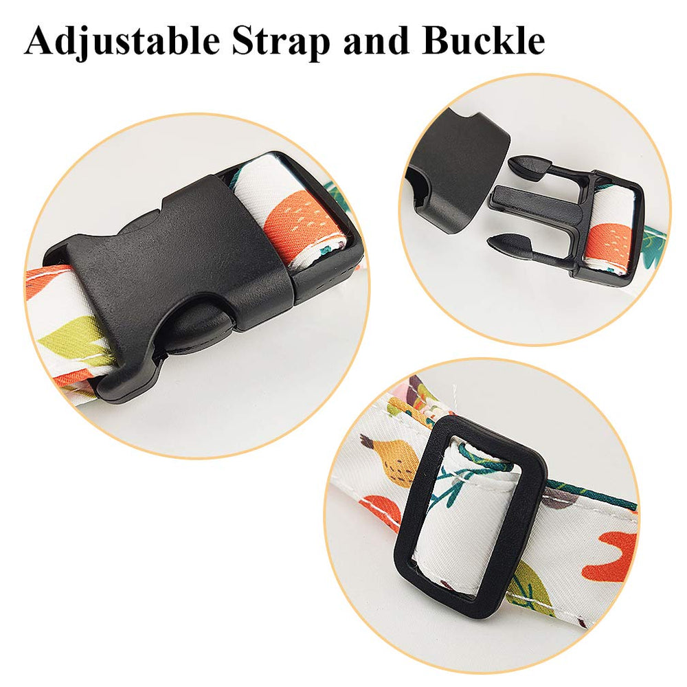 SUNMALL booster seat in white animal design adds cute style.