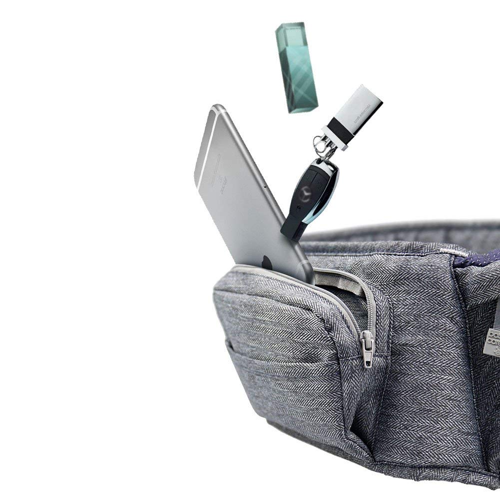 Sunnors hip baby seat EPP pad close-up highlights shock-absorbent support