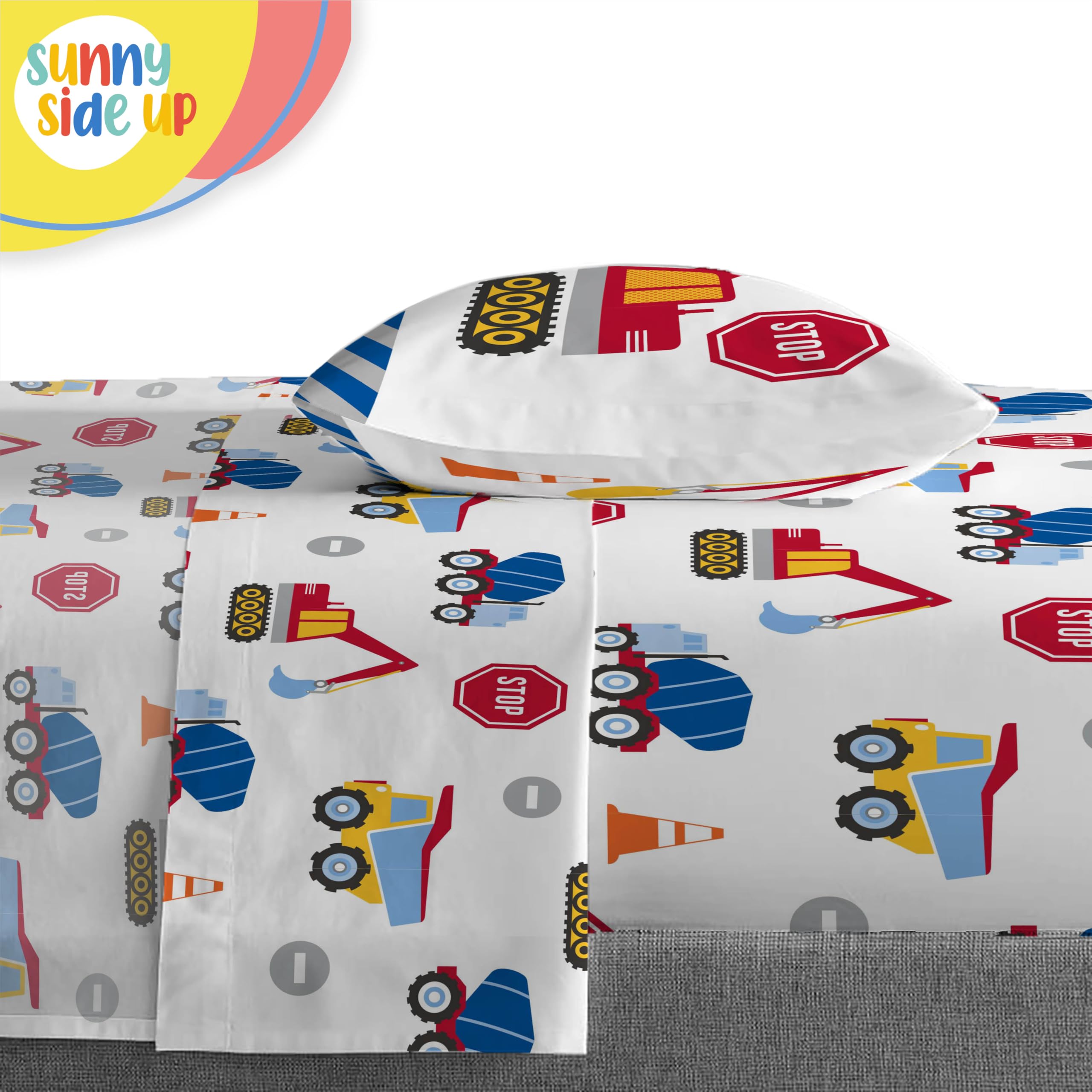 Sunny Side Up bedding collection banner with bold colors for a lively room